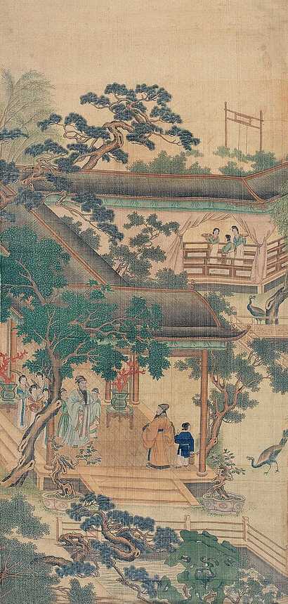 佚名 人物 镜心